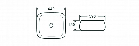 Раковина накладная Terminus Сицилия 440х390х150 Новоуральск - фото 4 Раковина накладная Terminus Сицилия 440х390х150 Новоуральск - фото 4