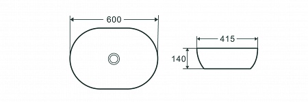 Раковина накладная Terminus Прато 600х415х140 Новоуральск - фото 4 Раковина накладная Terminus Прато 600х415х140 Новоуральск - фото 4