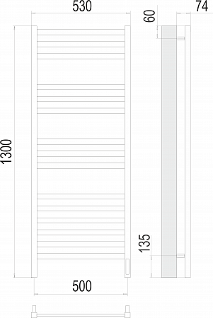 Енисей П15 500х1300 электро (sensor quick touch) Полотенцесушитель TERMINUS Новоуральск - фото 3 Енисей П15 500х1300 электро (sensor quick touch) Полотенцесушитель TERMINUS Новоуральск - фото 3