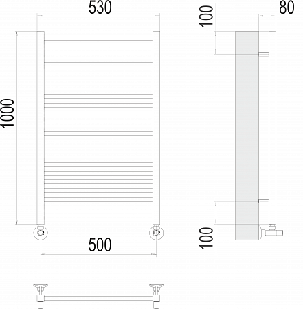 Сицилия П16 500х1000 Полотенцесушитель TERMINUS Новоуральск - фото 3 Сицилия П16 500х1000 Полотенцесушитель TERMINUS Новоуральск - фото 3