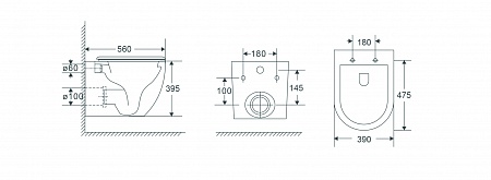 Подвесной унитаз безободковый Terminus Енисей Monolit 560х390 белый Новоуральск - фото 8 Подвесной унитаз безободковый Terminus Енисей Monolit 560х390 белый Новоуральск - фото 8