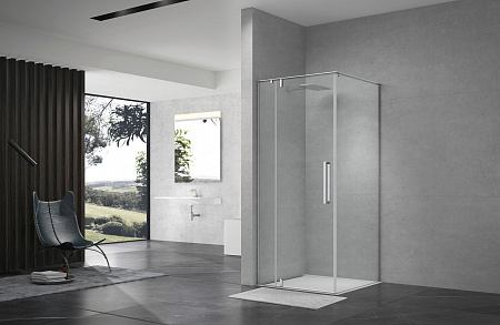 Душевой уголок распашной Terminus Альба 03 900х900х2200 квадрат хром Новоуральск - фото 2 Душевой уголок распашной Terminus Альба 03 900х900х2200 квадрат хром Новоуральск - фото 2