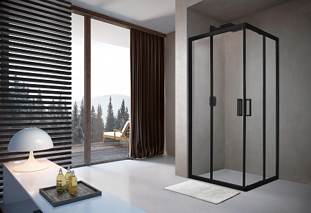 Душевой уголок слайдер Terminus Соренто 05 900х900х2000 квадрат чёрный Новоуральск - фото 2 Душевой уголок слайдер Terminus Соренто 05 900х900х2000 квадрат чёрный Новоуральск - фото 2