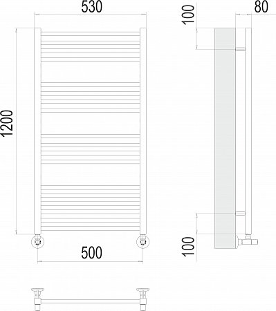 Ватикан П18 500х1200 Полотенцесушитель TERMINUS Новоуральск - фото 3 Ватикан П18 500х1200 Полотенцесушитель TERMINUS Новоуральск - фото 3