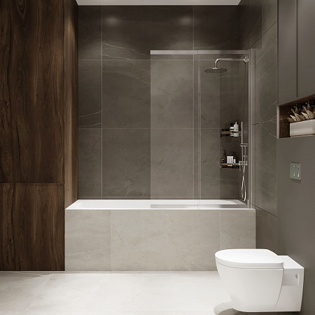 Шторка на ванну слайдер Terminus Ното 01 1500х900 проф.хром Новоуральск - фото 4 Шторка на ванну слайдер Terminus Ното 01 1500х900 проф.хром Новоуральск - фото 4