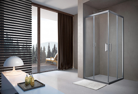 Душевой уголок слайдер Terminus Соренто 05 900х900х2000 квадрат хром Новоуральск - фото 2 Душевой уголок слайдер Terminus Соренто 05 900х900х2000 квадрат хром Новоуральск - фото 2