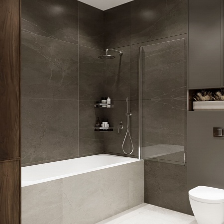 Шторка на ванну распашная Terminus Ното 02 1500х700 проф.хром Новоуральск - фото 2 Шторка на ванну распашная Terminus Ното 02 1500х700 проф.хром Новоуральск - фото 2