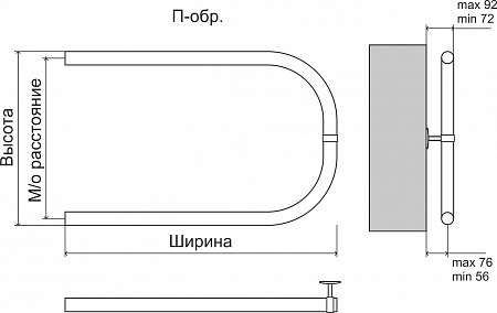 Эконом П-обр AISI 32х2 500х400 Полотенцесушитель TERMINUS Новоуральск - фото 3 Эконом П-обр AISI 32х2 500х400 Полотенцесушитель TERMINUS Новоуральск - фото 3