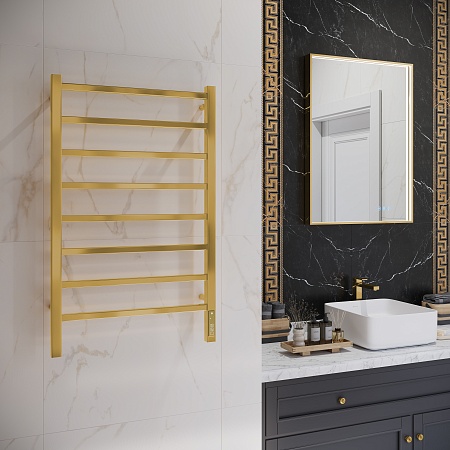 Ватикан П8 500х850 Электро Полотенцесушитель TERMINUS Брашированное золото Новоуральск - фото 3 Ватикан П8 500х850 Электро Полотенцесушитель TERMINUS Брашированное золото Новоуральск - фото 3