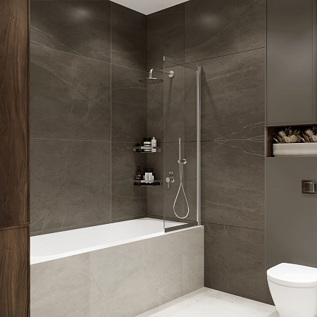 Шторка на ванну слайдер Terminus Ното 01 1500х900 проф.хром Новоуральск - фото 2 Шторка на ванну слайдер Terminus Ното 01 1500х900 проф.хром Новоуральск - фото 2