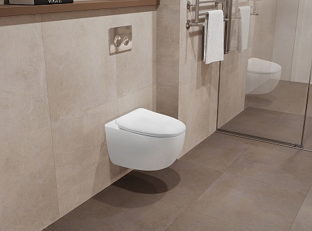 Подвесной унитаз безободковый Terminus Енисей Monolit 560х390 белый Новоуральск - фото 1 Подвесной унитаз безободковый Terminus Енисей Monolit 560х390 белый Новоуральск - фото 1