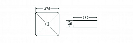 Раковина накладная Terminus Ватикан 375х375х135 Новоуральск - фото 4 Раковина накладная Terminus Ватикан 375х375х135 Новоуральск - фото 4