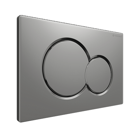 Клавиша смыва для инсталляции Terminus Classic кнопка двойной круг цвет матовый хром Новоуральск - фото 2 Клавиша смыва для инсталляции Terminus Classic кнопка двойной круг цвет матовый хром Новоуральск - фото 2