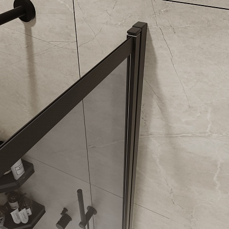 Шторка на ванну слайдер Terminus Ното 01 1500х900 проф.черный, тонированная Новоуральск - фото 5 Шторка на ванну слайдер Terminus Ното 01 1500х900 проф.черный, тонированная Новоуральск - фото 5